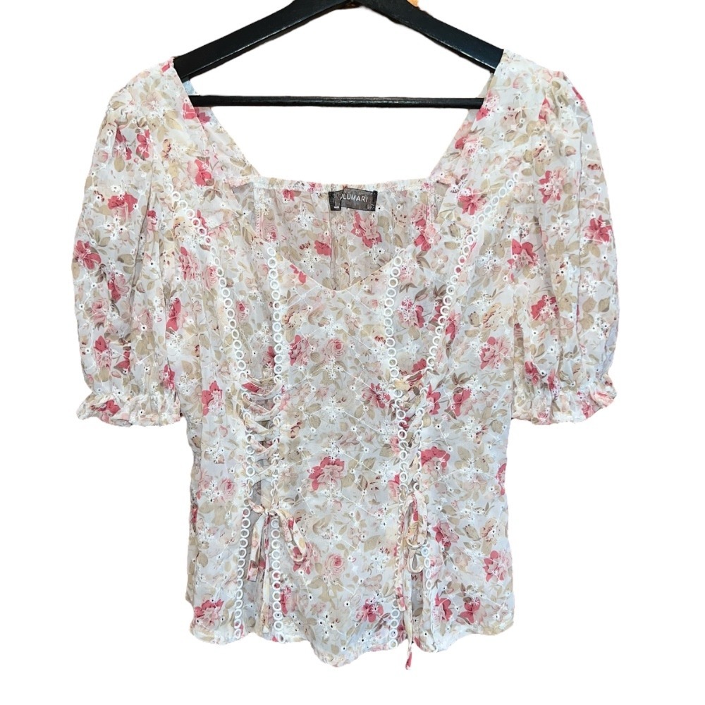 Floral Puff Sleeve Top